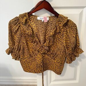 ELLIATT animal print summer top.